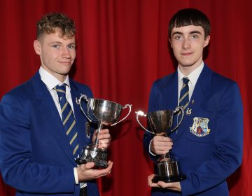 Aidan Mc Sparran and James Mc Neill who were our top performing male students at AS Level