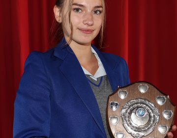 Nikola Lawniczak who was our top performing female student at AS Level